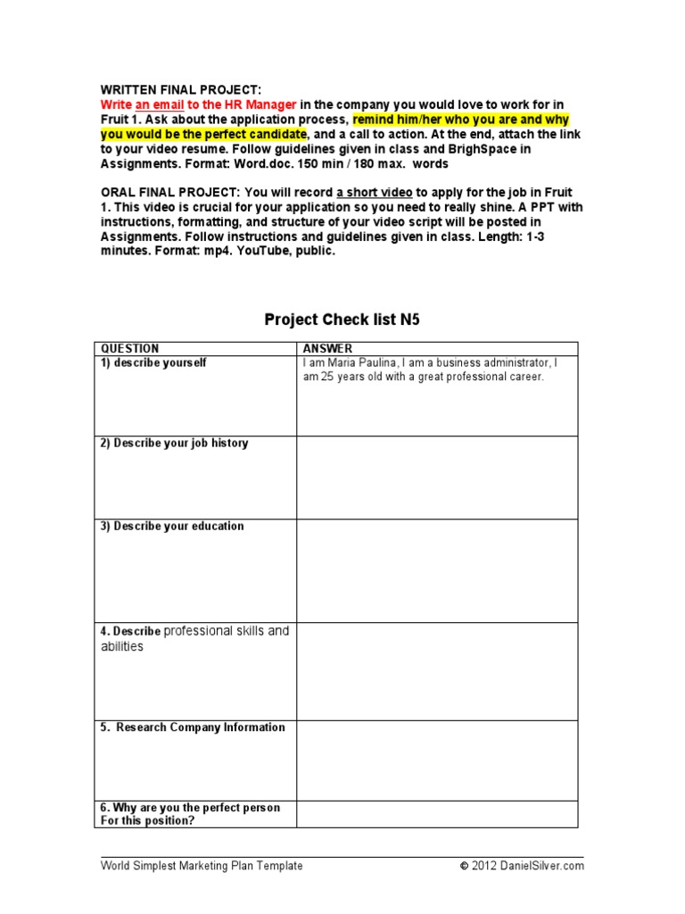 Project template n5 new material download free pdf communication