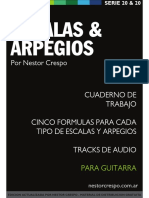 Escalas y arpegios para guitarra