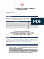 Trabajo Parcial Del Curso "Ética Y Ciudadanía" (Hu548) 2023-01 Documento de Análisis Ético Sección: Número Del Grupo: Título Del Caso