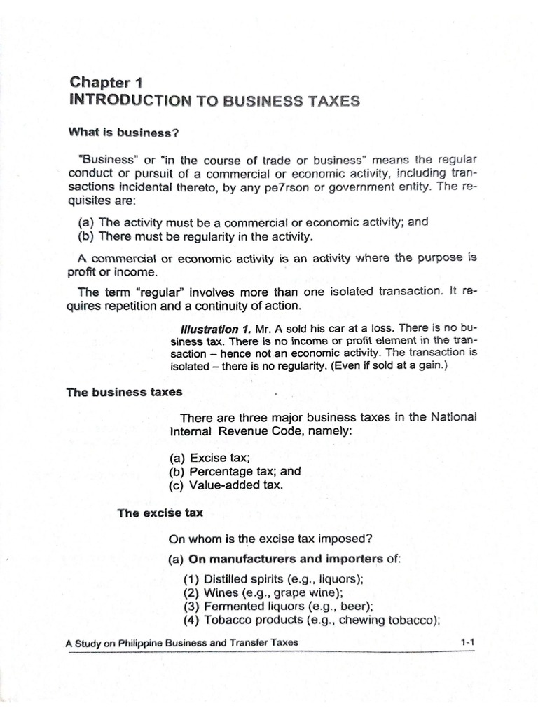 Business Tax Chapter 1 Pdf