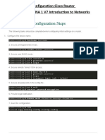 Configuration Cisco Router CCNA Introduction To Networks V7.02