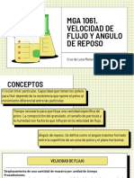 MGA 1061. Velocidad de Flujo Y Angulo de Reposo: Cruz de Luna María Cecilia