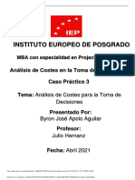 CASO PRACTICO 3 ANALISIS DE COSTES Byron Apolo Aguilar PDF