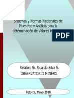 Sistemas y Normas Nacionales de Muestreo y Análisis para La Determinación de Valores Minerales