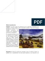 Evolución Social A Través de Los Modos de Producción Garcia Romero