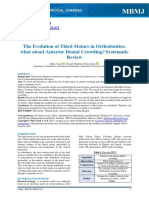 The Evolution of Third Molars in Orthodontics: What About Anterior Dental Crowding? Systematic Review