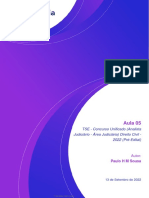 Aula 05: TSE - Concurso Unificado (Analista Judiciário - Área Judiciária) Direito Civil - 2022 (Pré-Edital)