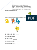 Resuelve Las Operaciones Matemáticas Utilizando Tus Habilidades de Cálculo Mental