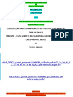 RETIFICACAO Convocacao PRESENCIAL TITULOS E CONTRATACAO Edital 30 E 702022 CIC DIA31012023