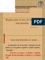 Reglas para El Uso de Las Letras May - Sculas I