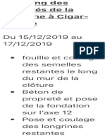 Planning Des Activités de La Semaine À Cigar-Louage