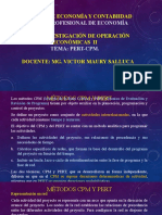 Facultad de Economía Y Contabiidad Curso: Investigación de Operación Económicas Ii Docente: Mg. Victor Maury Salluca