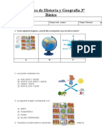 Diagnóstico de Historia y Geografía 3