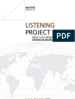 Listening Project Report - Myanmar