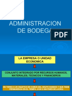 Administracion Bodega y Control Inventarios