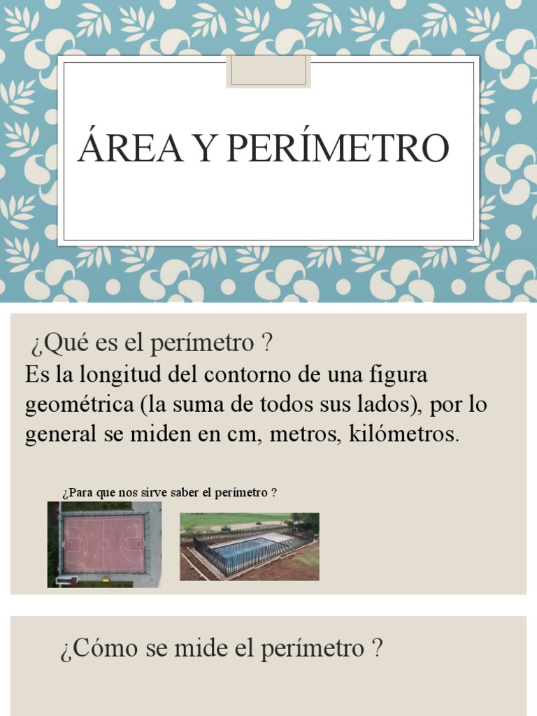 Definición de Área y Perímetro | PDF