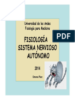 Fisiología Sistema Nervioso Autónomo: Universidad de Los Andes Fisiología para Medicina