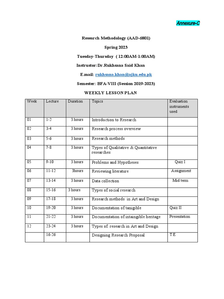 Readiness - II (Research Methodology by DR - Rukhsana Khan) | PDF