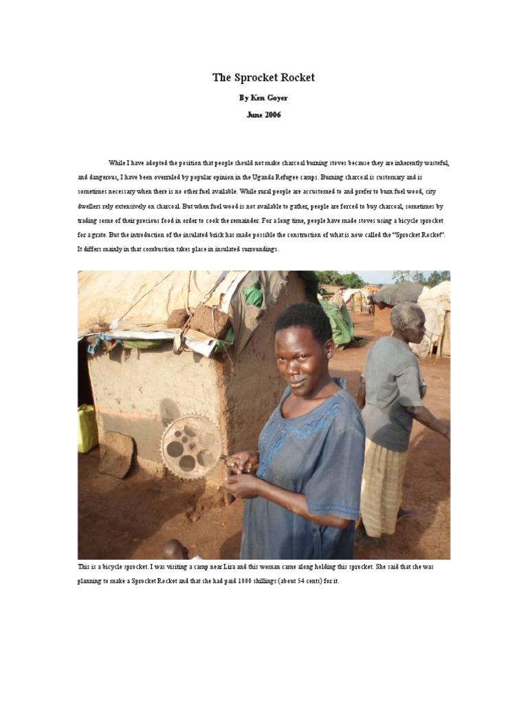 Sprocket Rocket: Efficient Charcoal Stove | PDF | Social Science ...