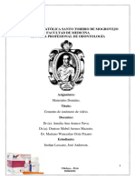 Universidad Católica Santo Toribio de Mogrovejo Facultad de Medicina Escuela Profesional de Odontología