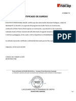 Certificado de egreso técnico construcción INACAP