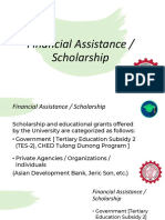 Financial Assistance / Scholarship