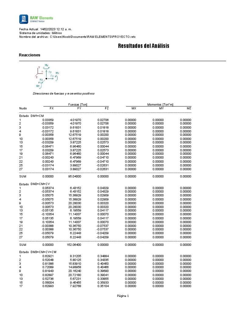 Ram Element Cargas | PDF