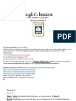 English Lessons: Pre K Assistant 11th Grade A Párvulo 3ro Medio A