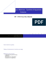 Calcul Scientifique. Matrices - Syst'eme D' Equations Lin Eaires