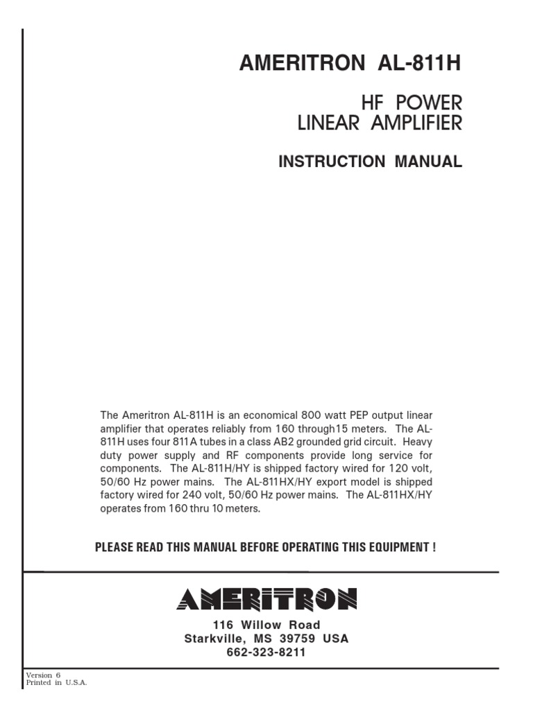 その他 30L-1 Linear Amplifire Instruction Book Amateur Radio Amplifier Guide | PDF | Technology & Engineering