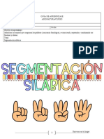 UETH - Guía de Aprendizaje - Segmentación Silábica - Conteo de Hasta 4 Sílabas