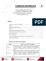 Guía de Aprendizaje Lengua y Literatura 2do U4 - S4.