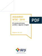 Anuario Nº35 2019: El Constructivismo Jurídico: Algunos Riesgos