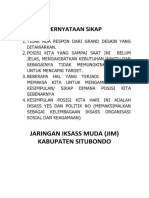 Pernyataan Sikap: Jaringan Iksass Muda (Jim) Kabupaten Situbondo