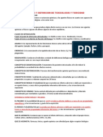 Concepto Y Definicion de Toxicologia Y Toxicidad: Diferencia Entre Riesgo Y Peligro