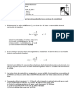 Guía #6. VAC y Distribuciones de Probabilidad Continua