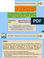 BLOQUE 1: Máquinas de Fluidos Incompresibles