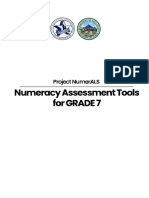 Grade 7 Numeracy Tool (PreTest)