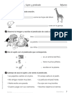 Tarea de Sujeto y Predicado