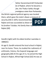 Gandhi's Early Life and Arranged Marriage in Rajkot