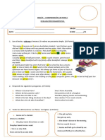 Prueba Diagnóstico - Comprensión Lectora I CORREGIDA