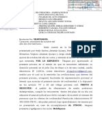 RESOLVER.-el Pedido de Ofrecimiento de Medio Probatorio