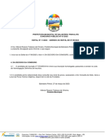 Prefeitura Municipal de Balneário Pinhal/Rs Concurso Público #01/2023 EDITAL #11/2023 - Adendo Ao Edital de #09/2023