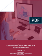Organización de Archivos Y Base de Datos I: Unidad 4