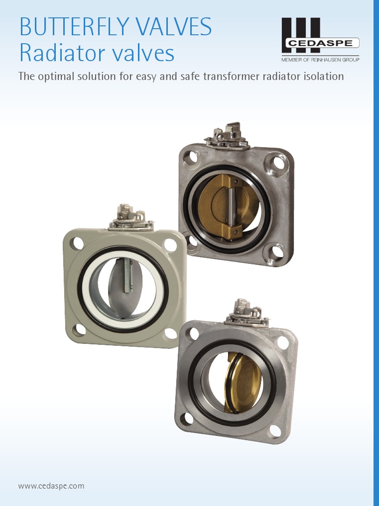 Butterfly Valves for Transformer Radiators | PDF | Valve | Steel