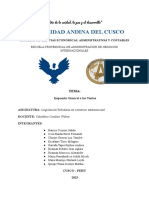Universidad Andina Del Cusco: "Añ D L Unida, L Pa e Desarroll "