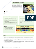 Moon Phases Matching: Content Learning Goals Science Practices