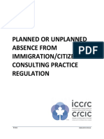 Planned or Unplanned Absence Regulation