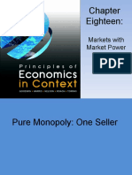 Chapter Eighteen: Markets with Market Power