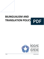 Bilingualism and Translation Policy